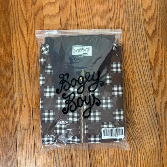 Bogey Boys Big Check Brown Jacket Brown Men’s size M NWT - Picture 11 of 14